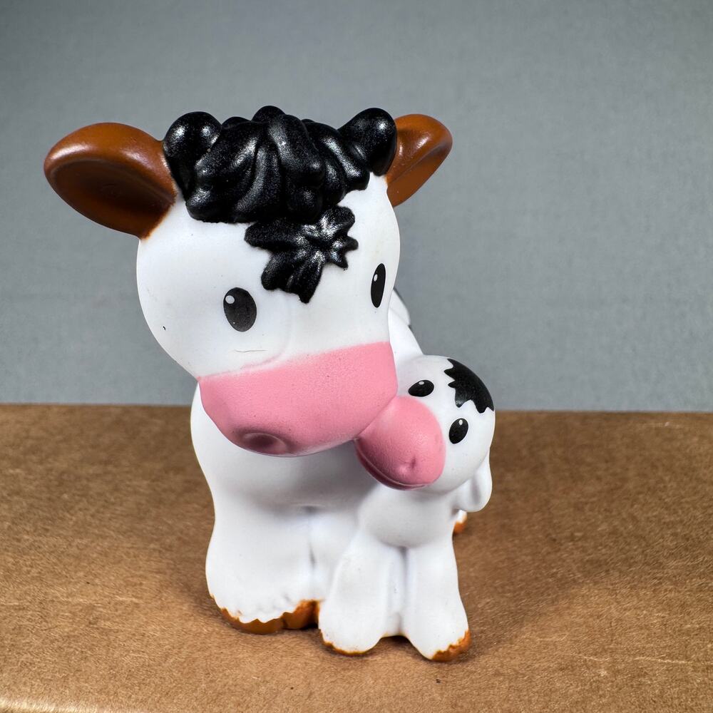 Fisher Price Little People Farm Cow and Calf Animal Figures 2016‎ Mattel